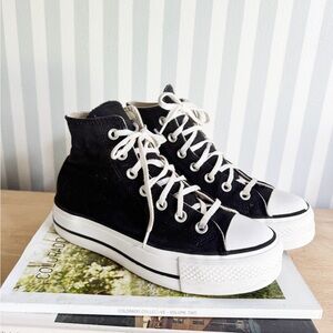 Black Chuck Taylor All Star Lift Platform Canvas 6W